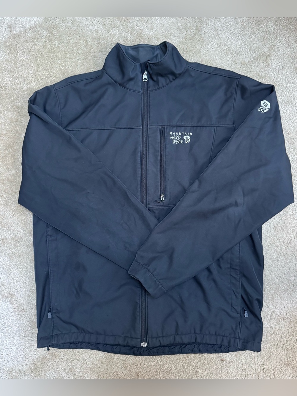 Mountain Hardwear Men's Black Lightweight Softshell Jacket